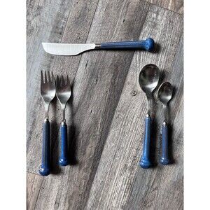 vintage Denby Langley cutlery. 5 pc setting - 12 available